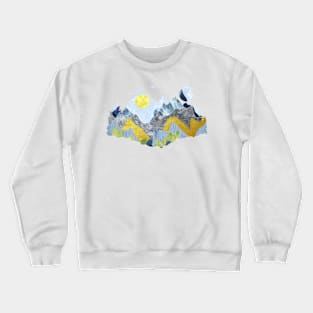 Topaz and Emerald Mountains Crewneck Sweatshirt